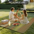 thumbnail image 4 of Sage Green Brown Outdoor Rug for Patio/Deck/Porch, Non-Slip Large Area Rug 5 x 7 Ft, Country Vintage Ombre Wooden Grain Indoor Outdoor Rugs Washable Area Rugs, Reversible Camping Rug Carpet Runner, 4 of 8