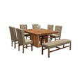 thumbnail image 1 of Antecomedor Kessa Muebles Kisa 6 Sillas 1 Banca 140 x 140 x 75 cm, 1 of 2