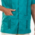 thumbnail image 6 of Traditional Cotton Blend Guayabera Men’s Short Sleeve Shirt (Jade, 3X-Large), 6 of 6