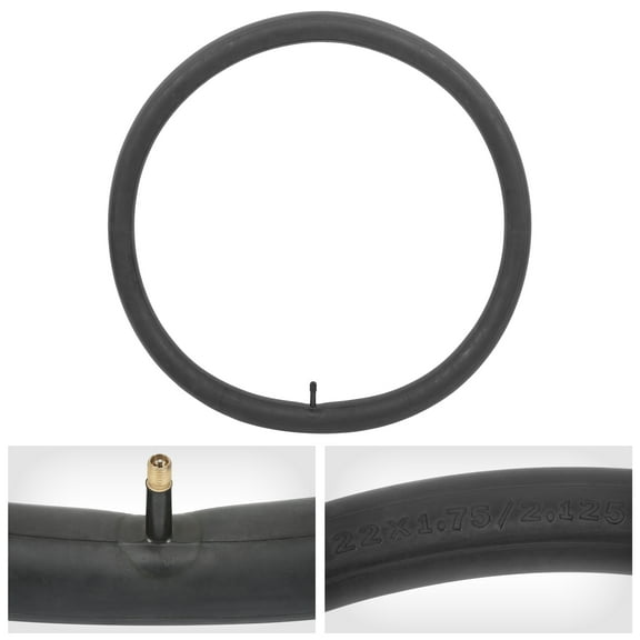REGALWOVEN 22" Bike Tire Tube 22"x1.50"/1.75"/1.90"/1.95"/2.125" Bike Inner Tube, Black