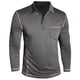 thumbnail image 5 of pstuiky hombres de manga larga, Cárdigan informal de color liso con botones y bolsillo para hombre, manga larga y solapa Tops de hombre xl, 5 of 6