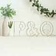 thumbnail image 2 of Efavormart 8" Tall Gold Wedding Centerpiece 3D Wire Letter Decoration For Wedding Party Decoration DIY Decoration Supplies - P, 2 of 11