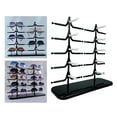 thumbnail image 4 of Soporte de mostrador para 10 pares de gafas de sol y monturas, organizador, 5 Blanco negro, 4 of 9