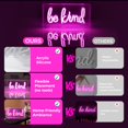 thumbnail image 3 of Letrero de neón HOSITARK Be Kind rosa, 30 x 15 cm, USB LED, 3 of 7