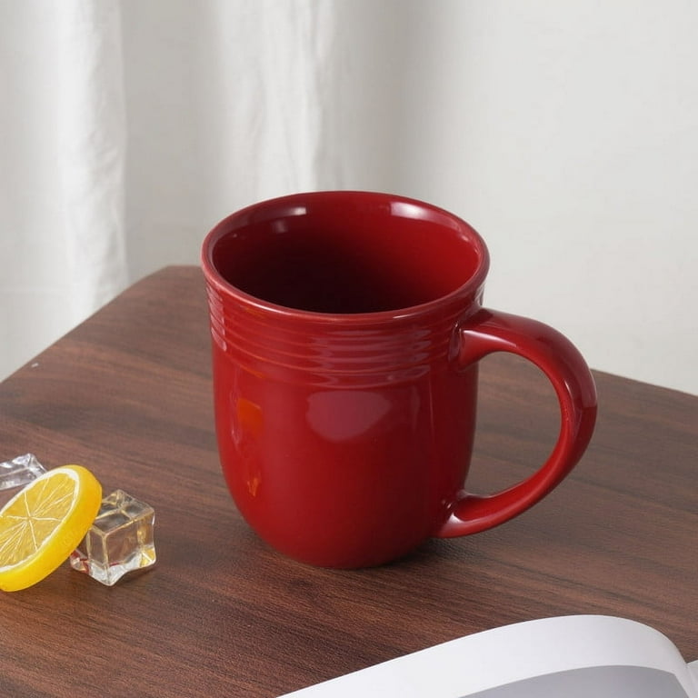 Mainstays Stoneware 16.5 oz Red Mug Dishwasher Safe Microwave Safe Glass  Finish - Walmart.com