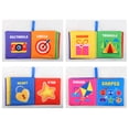 thumbnail image 2 of W-068 Baby Infant Cloth Book For 0 3 Year Olds Tear Resistant With Crinkle Paper Educational Toy Early Learning Sensory Play Multicolor Design #4bue4, 2 of 7