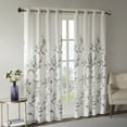 thumbnail image 4 of Madison Park Cecily 50x95" Burnout Printed Curtain Panel in Grey, 4 of 5