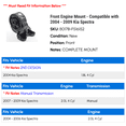 thumbnail image 2 of Front Engine Mount - Compatible with 2004 - 2009 Kia Spectra 2005 2006 2007 2008, 2 of 2