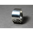 thumbnail image 5 of Heaven Crafts Spiral Ring Sterling Silver 925 Chunky Wide Band Ring For Women, 5 of 6