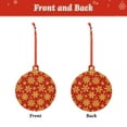 thumbnail image 2 of Rocae Christmas With Gold Snowflakes for Acrylic Christmas Pendant Ornament for Festive Decor Hanging Pendant,Perfect for Home and Office-Round Shape, 2 of 7
