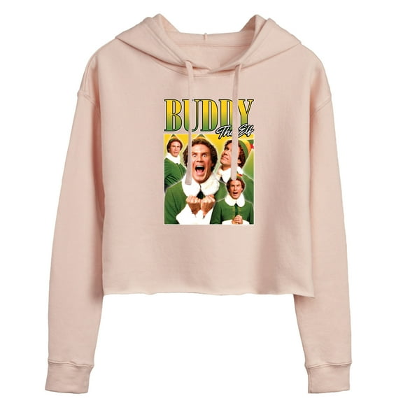 ELF - Buddy The - Juniors Cropped Pullover Hoodie