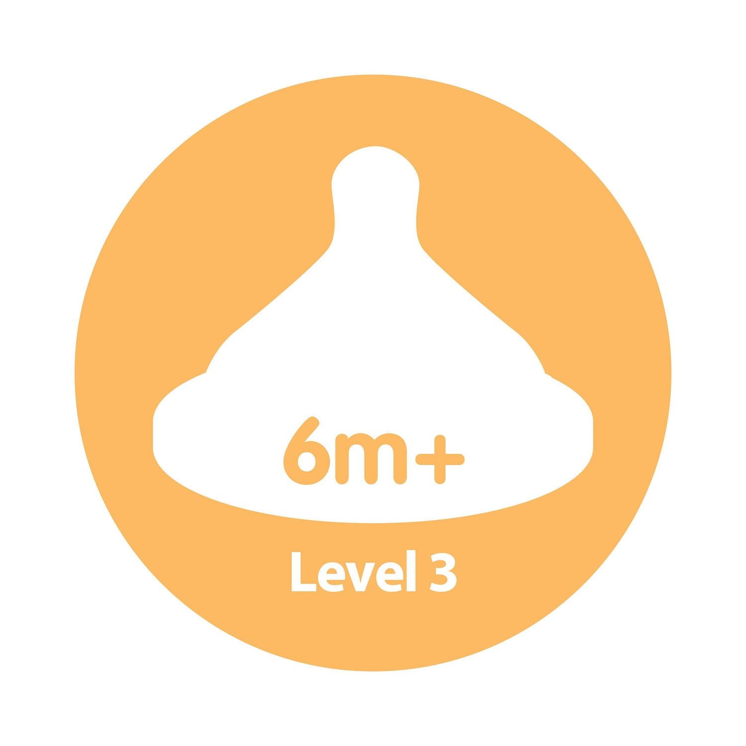 Dr. Brown's Narrow Nipple, Level 3 (6m+), 6-Pack