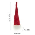 thumbnail image 2 of WREESH Christmas Decorations Christmas Faceless Old Man Mini Christmas Tree Gnome Ornament Rudolph LED Small Christmas Tree Clearance, 2 of 4