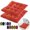 Orange, variant on Bxaolu 2 Pack Soft Velvet Chair Pads with Ties - 16x16 Seat Cushions for Dining & Office Chairs - Non-Slip, Washable, Comfortable - Orange Velvet Chair Pads Set