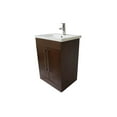 thumbnail image 2 of Dreamwerks Oslo Vanity in Dark Peach Wood with Ceramic Top, 24" W x 18" D, 2 of 7