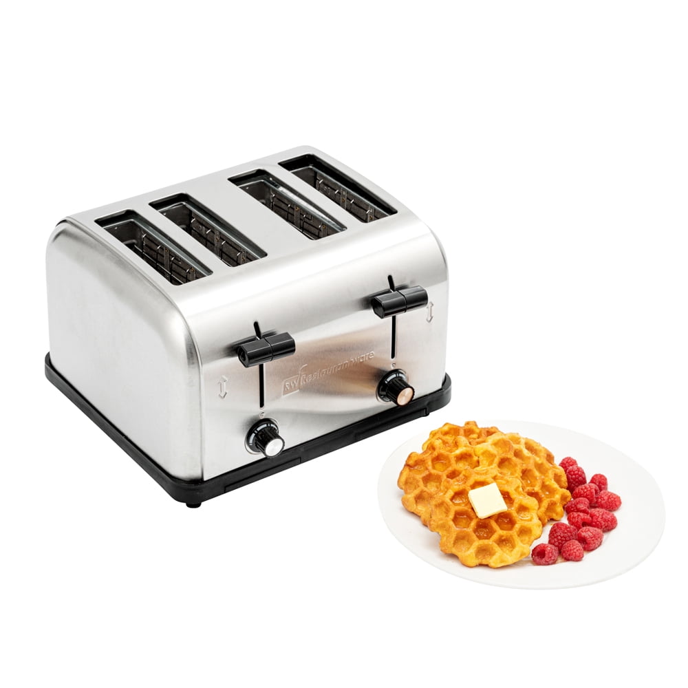 Restaurantware-Hi Tek 4-Slice Toaster, 1 Variable Browning Control Bread Toaster - 1.5-Inch Wide Slots, 120V, Stainless Steel Bagel Toaster, 1800W, 225 Slices Per Hour
