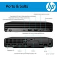 thumbnail image 3 of HP Pro 400 G9 Mini PC Desktop Computer, Intel CPU, 16GB DDR5 RAM, 256GB PCIe SSD, Triple 4K Display Support, USB-C, Ultra-Quiet Design, Bluetooth 5.2, WiFi 6, Keyboard and Mouse, Windows 11 Pro, 3 of 6