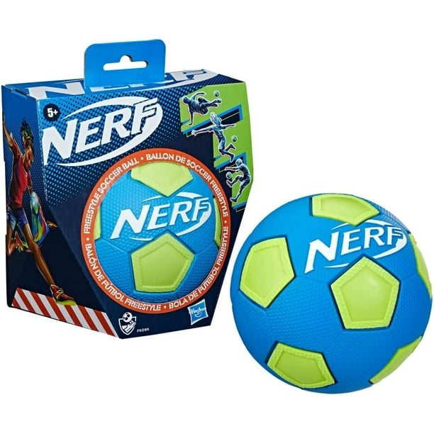 Ballon de soccer en mousse NERF Sports Freestyle, 5 pouces, jeu  intérieur-extérieur, les couleurs peuvent varier 