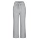 thumbnail image 4 of Karight Women Petite Linen Pants High Waisted Straight Leg Casual Cotton Trousers Elastic Waist Drawstring with Pockets, 4 of 6