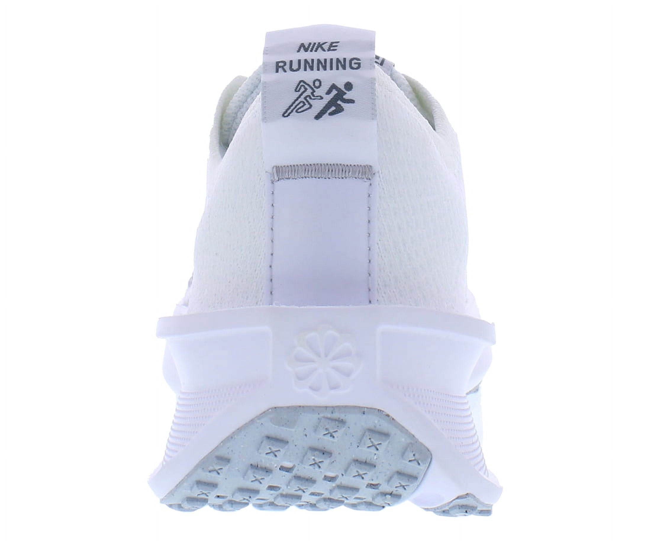 NIKE Interact Run Womens Road Running Shoes FD2292-100 (White/Metallic Silver-Pure P), Size 9