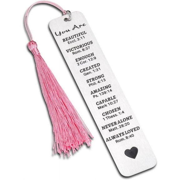 Baptism Gifts for Women, Bible Accessories for Boys Girls Back to School Christian Accessories for Kids Bible Verse Bookmarks Catholic Gifts for Teens Religious Gifts for Men