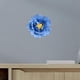 thumbnail image 4 of pared de peonía de cerámica Pared de Cerámica 3D Artesanías Decorativas Colgante Arte Pared de Cerámica Flor Flor Artificial salón para Oficina Cocina Boda Dorm , Peonía Azul, 4 of 9