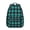 Blue and Black, variant on Purple and Black Checkered Pattern Backpack for School, Cute School Bag with Adjustable Shoulder Straps and Padded Back, 15.3"x11"x7.1"