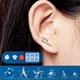 thumbnail image 2 of Agujero de oreja de resina, perno de oreja, palillo de oreja, aguja antibloqueo, patrón libre de sueño, pendientes de botón de oreja de plástico, antialérgicos, 2 of 3