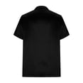 thumbnail image 5 of LNWUY Satin Tops for Women V Neck Short Sleeve Solid Color Shirts Fashion Spring Summer Business Casual Blouses Black XL, 5 of 7