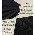 thumbnail image 3 of Ambiloof Men's Ribbed Henley Shirt Slim Fit Muscle Shirt Fitted Cotton Casual Long Sleeve Fashion Casual Pullover Shirt Black/XL, 3 of 7