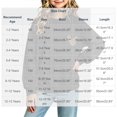 thumbnail image 3 of Edvintorg Sweatshirt for Girls Cute Printed Crew Neck Loose Pullover Top Solid Color Long Sleeve Casual Sweatshirts Girls Clothing Size 1-13, 3 of 7