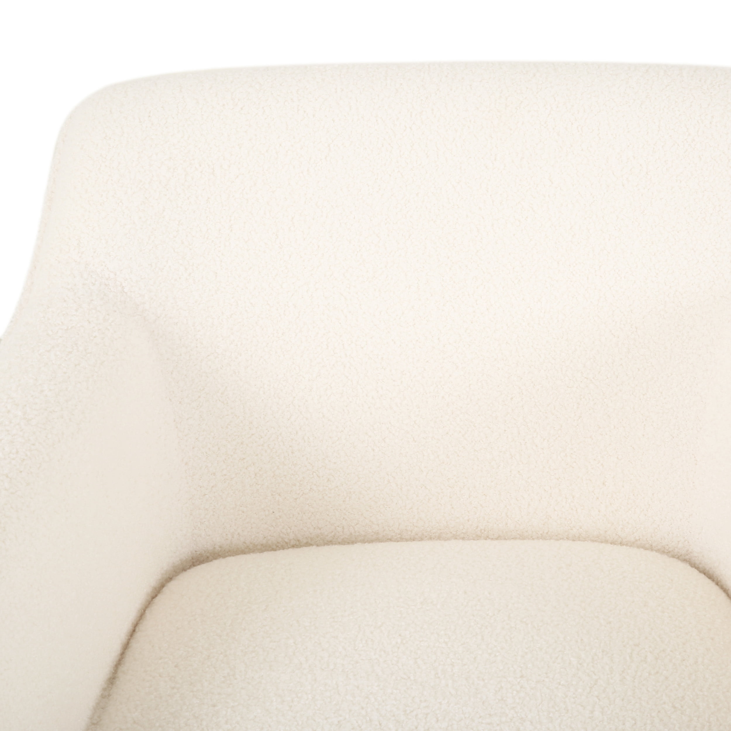 Noble House Darcy Arm Chair, Ivory Boucle