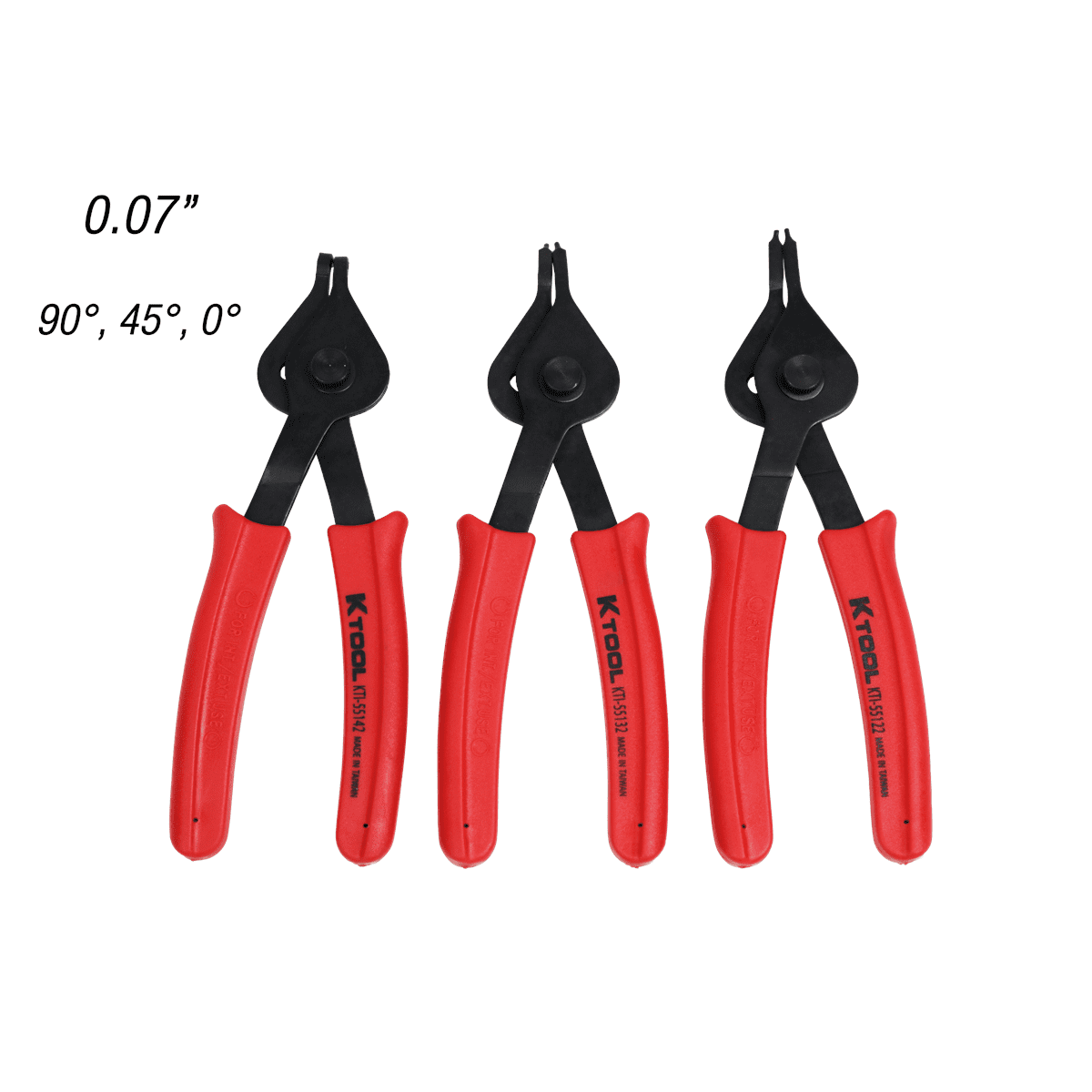 K-Tool 55112 12-pc Reversible Snap Ring Plier Set