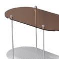 thumbnail image 5 of DOLITY 2 Layer Bathroom Storage Rack Shower Shelf Makeup Organizer Counter Vanity Clear Brown, 5 of 5