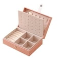 thumbnail image 1 of Multi-Functional Jewelry Box Portable PU Leather Casket Large Capacity Jewelry Organizer Storage Case for Rings Earrings Hand Chain, 1 of 7