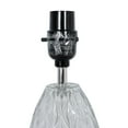 thumbnail image 4 of Mainstays 12.75”  Mini Clear Glass Table Lamp with White Shade, 4 of 5