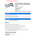 thumbnail image 2 of Rear Brake Shoe Set - Compatible with 1975 - 1991 Ford E-250 Econoline Club Wagon 1976 1977 1978 1979 1980 1981 1982 1983 1984 1985 1986 1987 1988 1989 1990, 2 of 2
