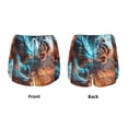 thumbnail image 3 of Daiia Blue Dragon And White Tiger Pattern Women's 2 in 1 Running Shorts - Lightweight Athletic Workout Gym Yoga Shorts Liner with Phone Pockets-X-Large, 3 of 7