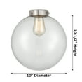 thumbnail image 2 of Innovations Lighting 201F X-Large Beacon X-Large Beacon 10" Wide Semi-Flush Globe Ceiling, 2 of 2