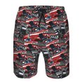 thumbnail image 3 of Balery Red And Blue Cars Traje de Baño Estilo Hawaiano para Hombre, Shorts de Secado Rápido con Bolsillos-X-Large, 3 of 6