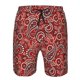 thumbnail image 3 of Balery Vintage Red Paisley Traje de Baño Estilo Hawaiano para Hombre, Shorts de Secado Rápido con Bolsillos-Medium, 3 of 6
