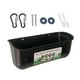 thumbnail image 2 of Comedero colgante para pollos, comedero para cabras, bebedero, cubo, contenedor para alimentación de ganado Negro, 2 of 9