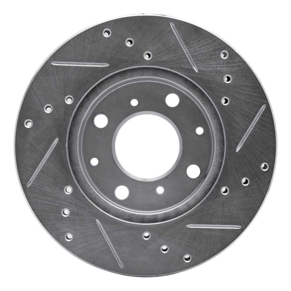 Dynamic Friction Company 631-59018L DFC Brake Rotor - Drilled And Slotted - Silver