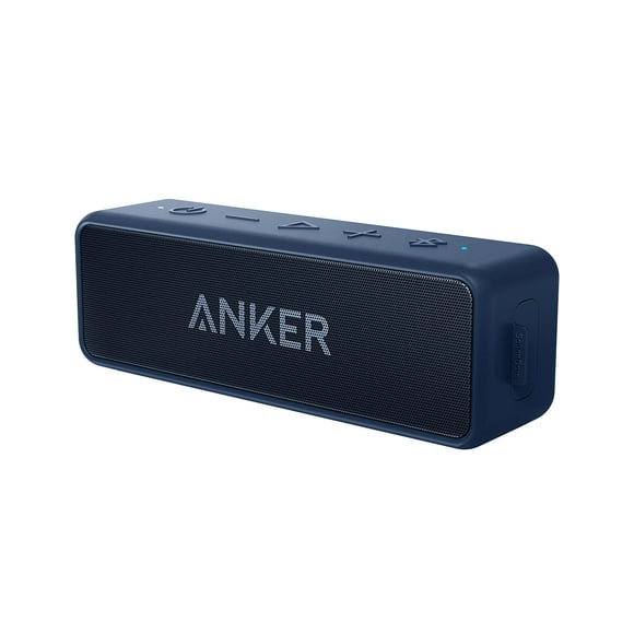 Anker Soundcore 2, controlador dual de 12 W, parlantes Bluetooth portátiles para uso diario e inalámbricos, duración de batería extendida, tiempo de reproducción de 24 horas, resistente al agua IPX7,