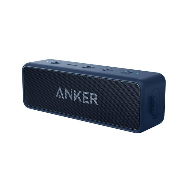 Anker Soundcore 2, controlador dual de 12 W, parlantes Bluetooth portátiles para uso diario e inalámbricos, duración de batería extendida, tiempo de reproducción de 24 horas, resistente al agua IPX7,