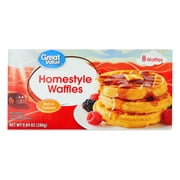 Great Value Waffles, Homestyle, 9.8 oz, 8 Count