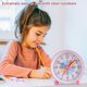 thumbnail image 3 of Kinderwecker Digital, Kinderwecker Ohne Ticken, Lernwecker Lernuhr Weckuhr Kinderuhr Lautloser Snooze Analog Wecker, (pink), 3 of 5
