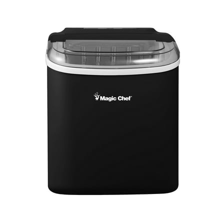 27 lb. Portable Countertop Ice Maker in Black