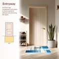 thumbnail image 3 of ODIKA 6'x9' Machine Washable Non-Slip Area Rug, Vista Urban Grid High Traffic Rug, Blue, 248585, 3 of 7