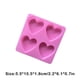 thumbnail image 5 of Bewildely Molde de jabón hecho a mano Diy, 4 celosías, forma de corazón de amor, molde de pastel de silicona, moldes de Chocolate Herramientas y accesorios para hornear, 5 of 6